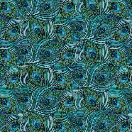 100% Cotton - Quilting Weight - Eye of the Peacock