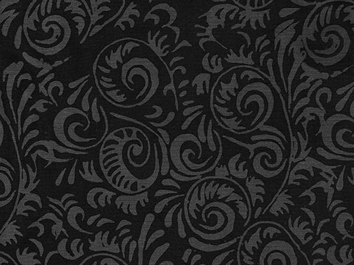 Batik Rayon Challis - The Dark Prince - Black & Gray