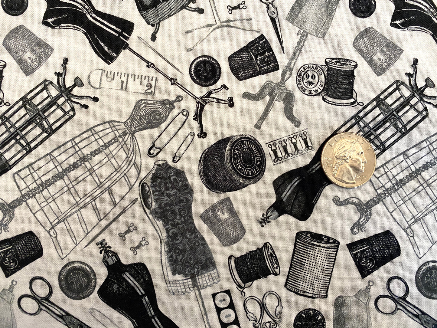 100% Cotton - Quilting Weight - Vintage Sewing Dreams