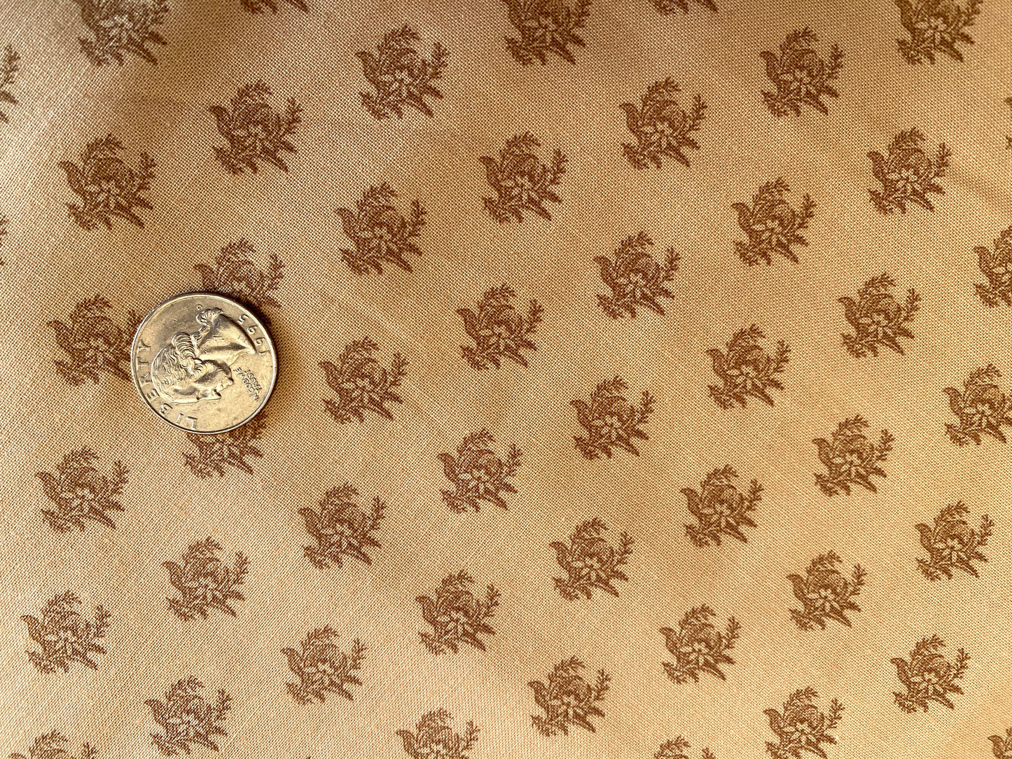 100% Cotton - Quilting Weight - Mini Toile - Toast