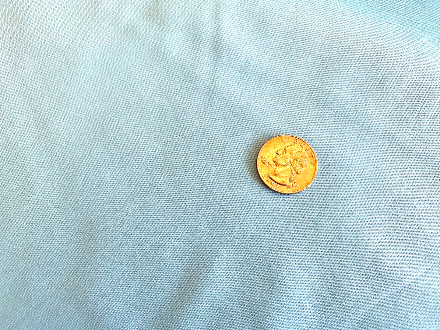 100% Cotton - Quilting Weight - Light Aqua Solid
