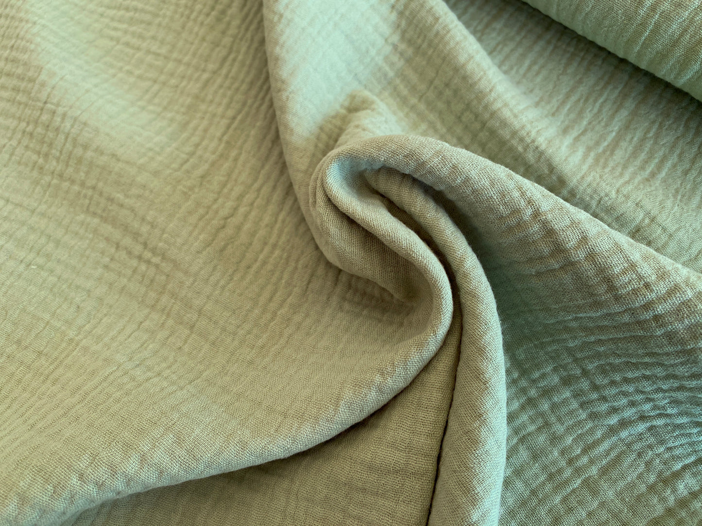 100% Cotton Double Gauze - Pale Sage