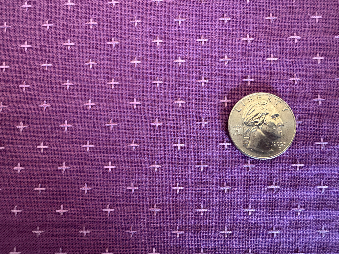 Grape Mousse Tiny Xs - Yarn-Dyed Dobby Weave - 100% Cotton