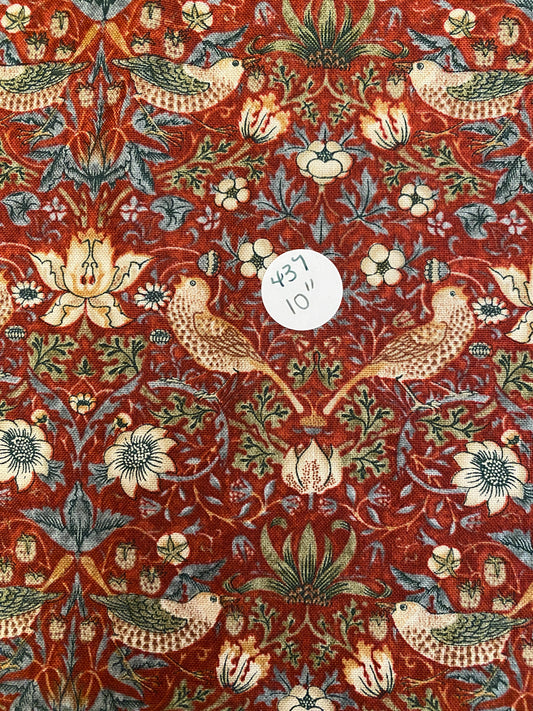 Remnant William Morris "Straberry Thief " 10" #437