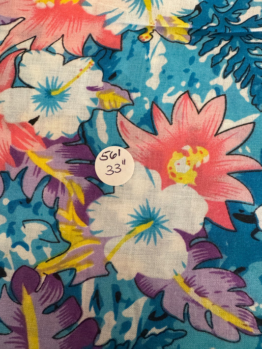 Remnant Cotton Lawn 33" #561