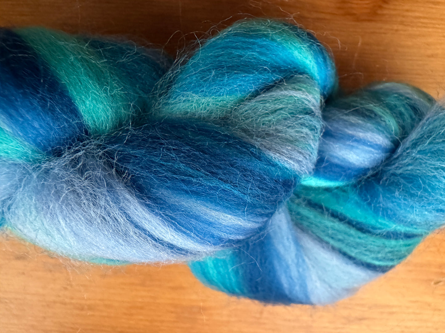 100% Merino Wool Roving - Tranquility - Variegated