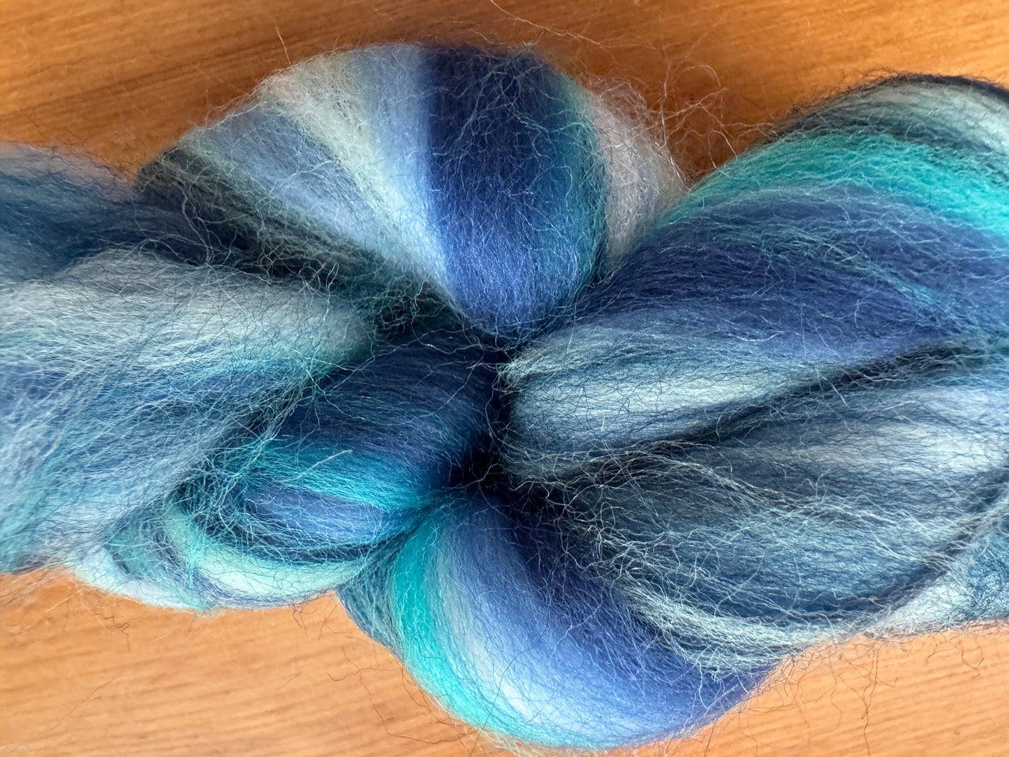 100% Merino Wool Roving - Sea Breeze - Variegated