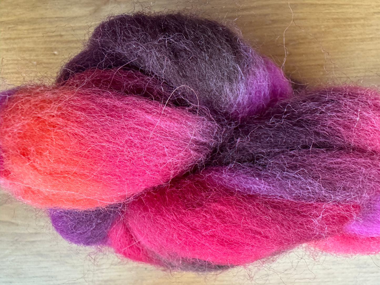 100% Wool Roving - Saturn - Space Dyed