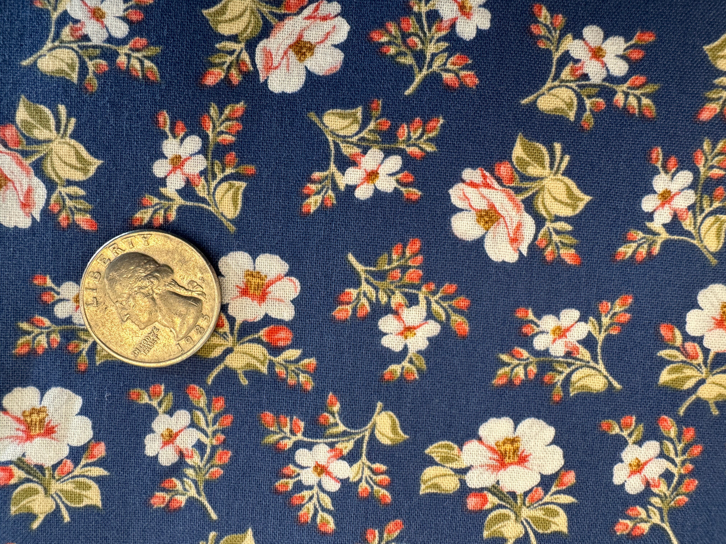 100% Cotton - Quilting Weight - V.E. Day Floral
