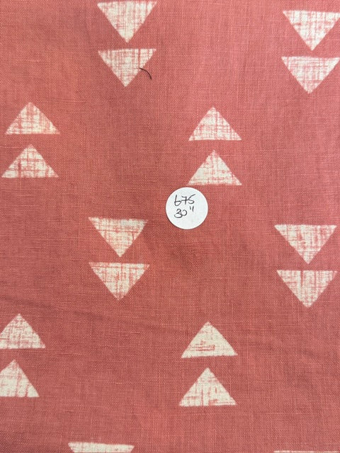 Remnant-Linen Print- 30" #675