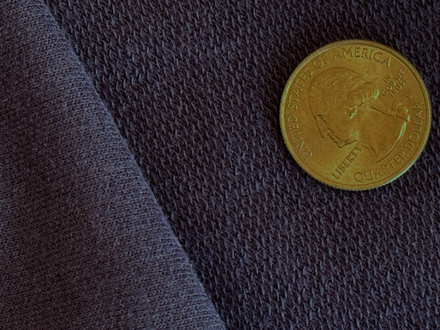100% Cotton French Terry - Indigo Blue