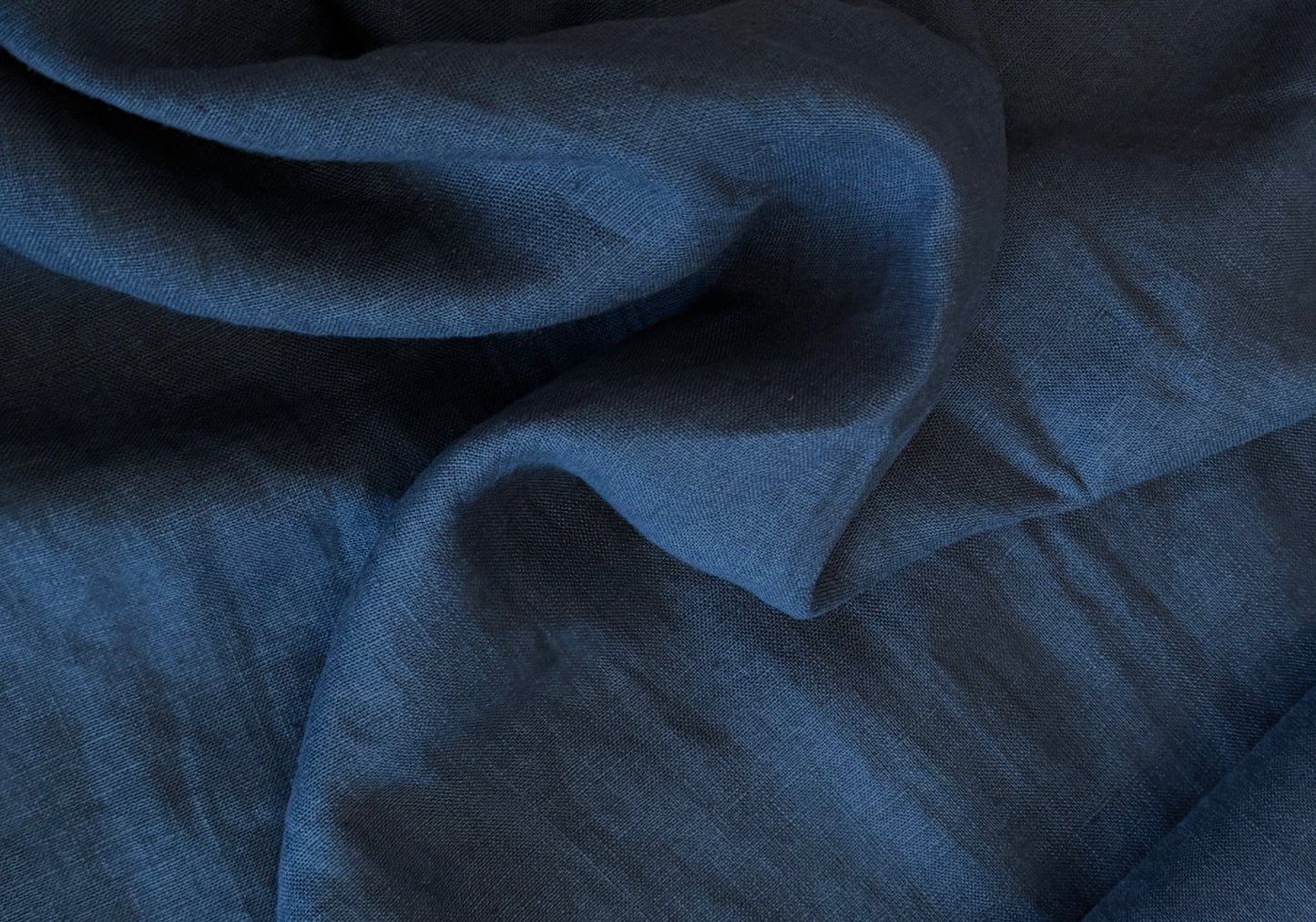 100% Linen - 5.5oz - Japanese Indigo Blue