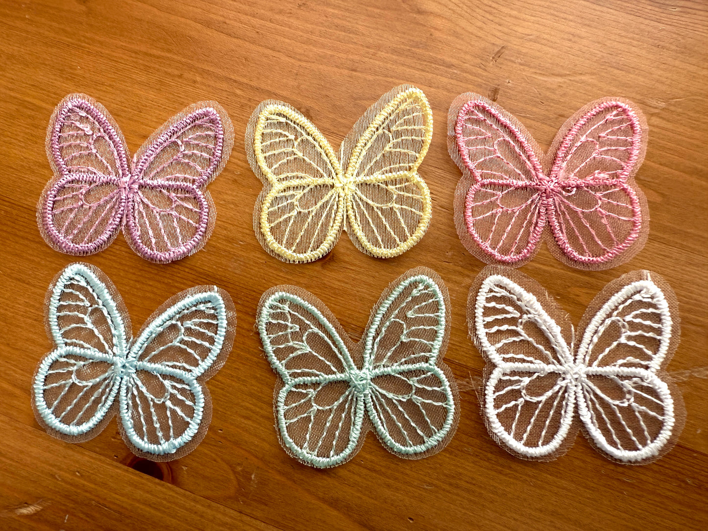 Embroidered Lace Appliqués - Three Styles - Lots of Colors!