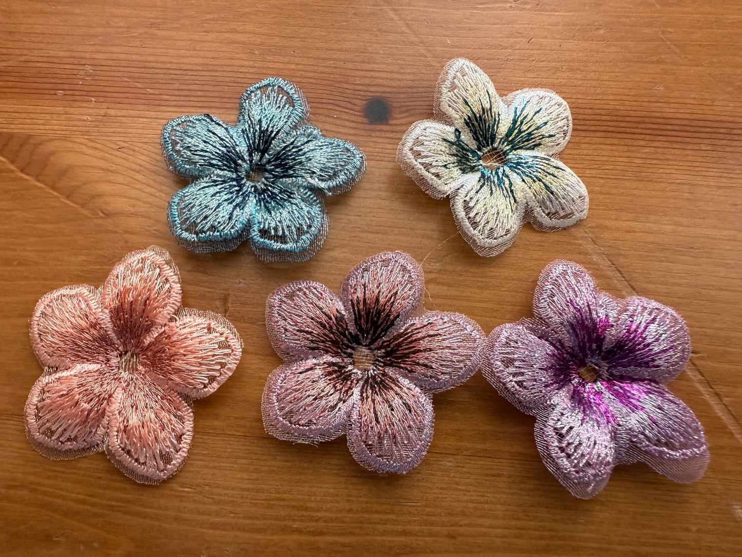 Embroidered Lace Appliqués - Three Styles - Lots of Colors!