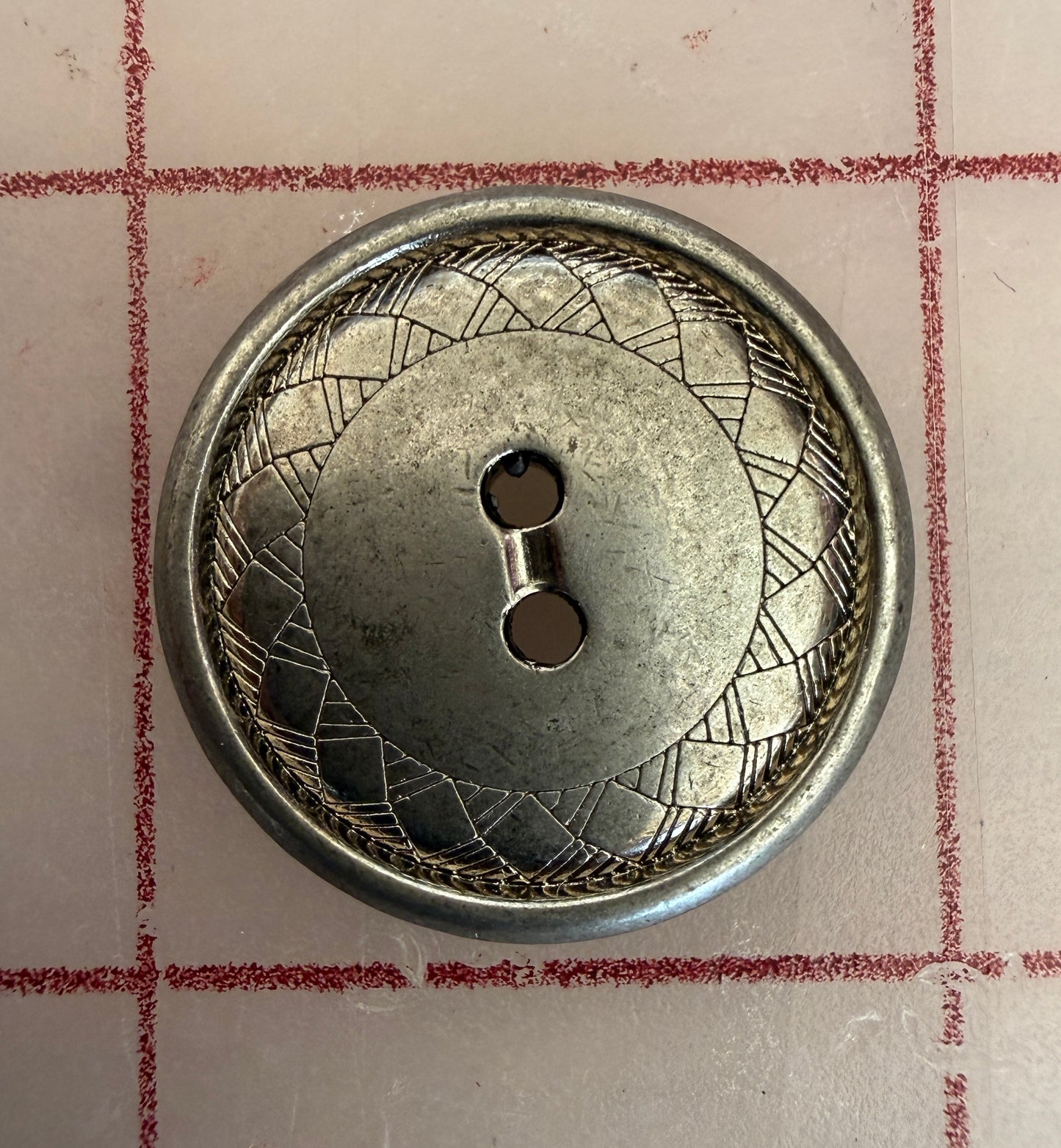 Etched Metal Button