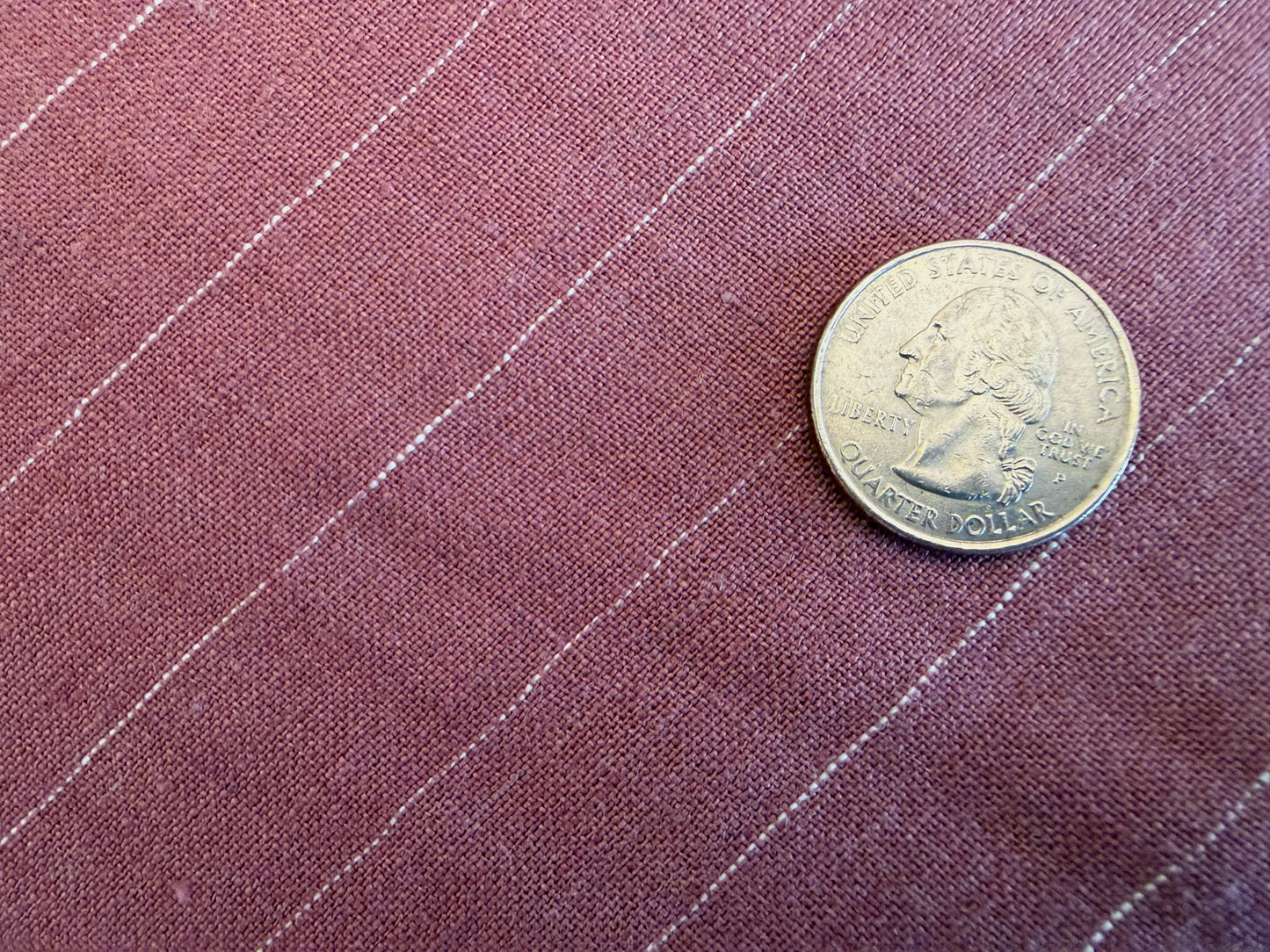100% Linen - Soft Wash Finish - 4.5oz - Adobe Pin Stripe