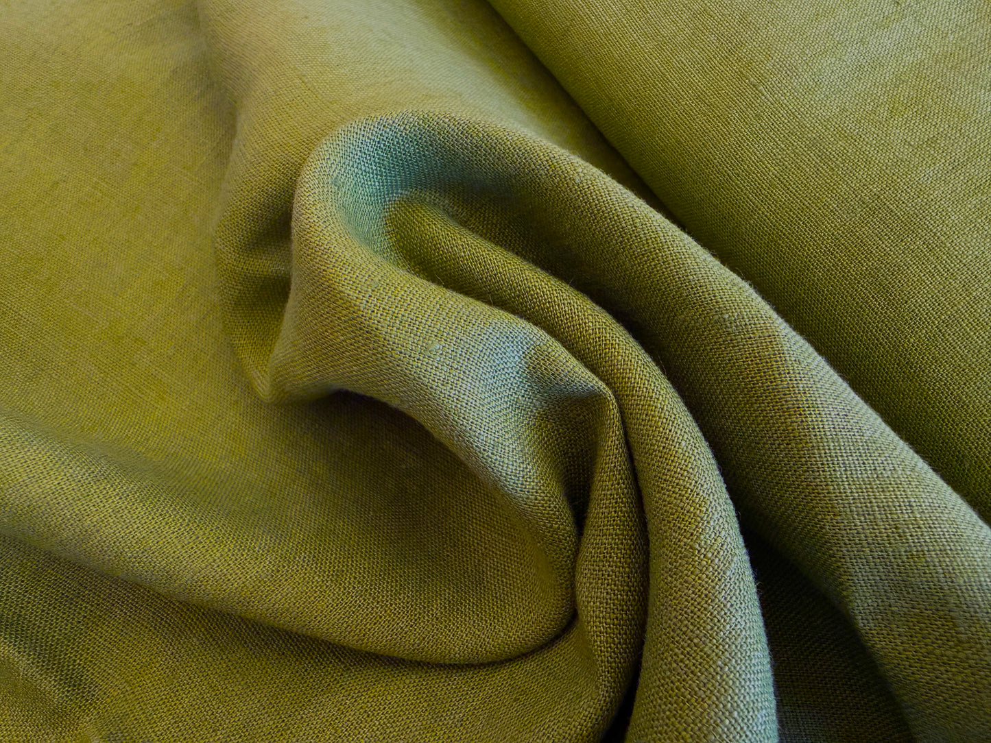 100% Linen - Soft Wash Finish - 5.5oz - Reflecting Pool Green
