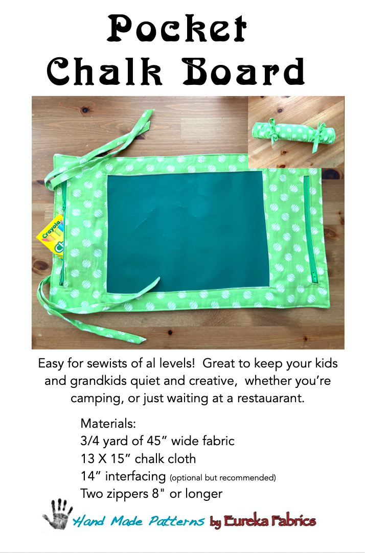 Pocket Chalk Board Roll-Up - Automatic Free Shipping