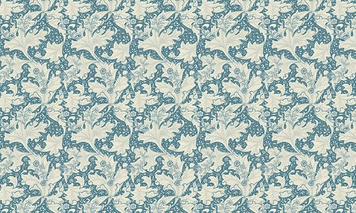 Genuine William Morris Design - Quilting Cotton - Blue Wallflower