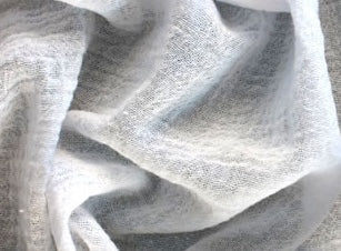 Cotton Bubble Gauze - Diaphanous White