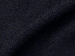 100% Heavy Weight Fulled Wool Coating - Black Flannel