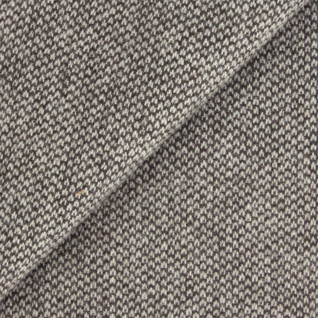 100% Merino Wool Coating - Seed Stitch - Stone & Natural