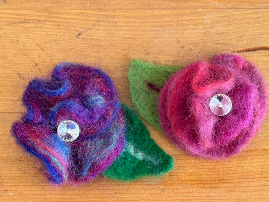 Swirly-Twirly Needle Felted Flower Kit and Video Tutorial