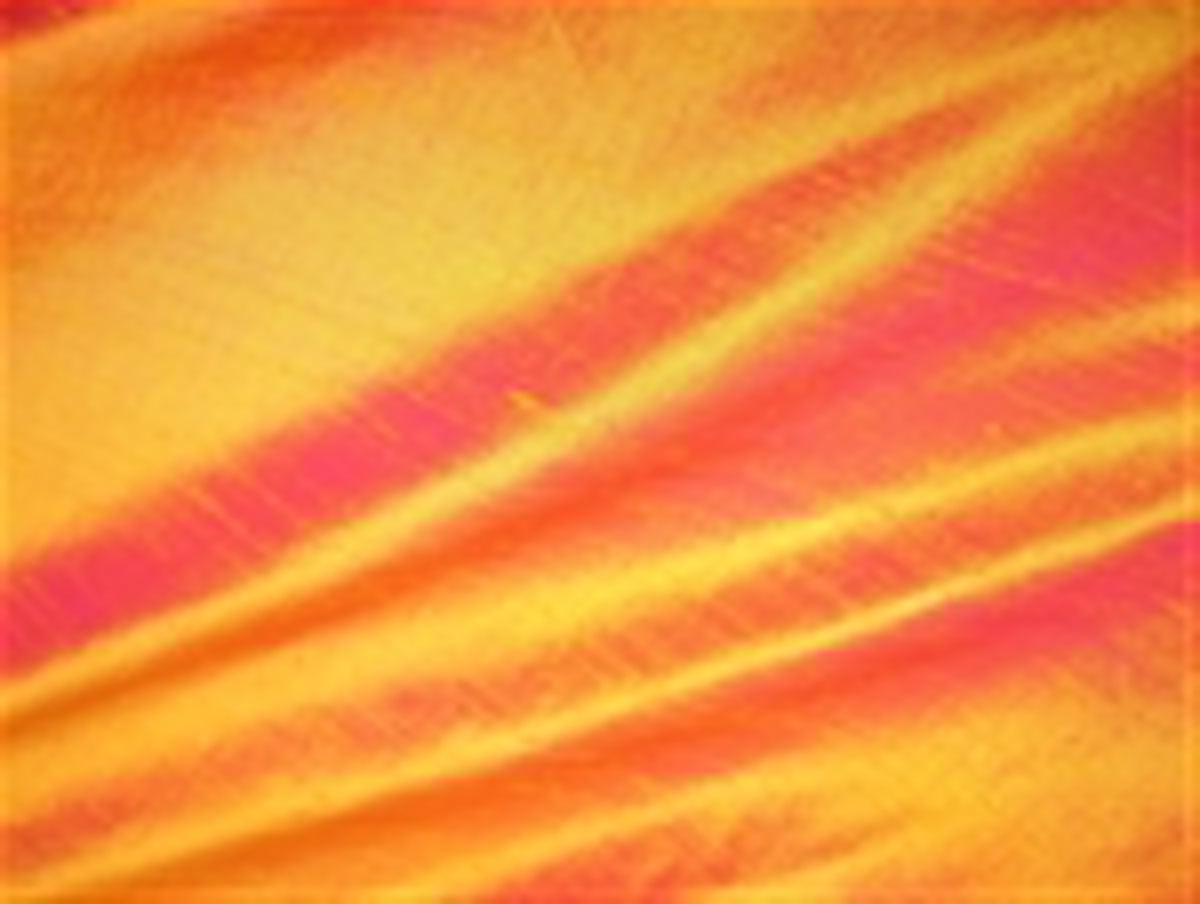 Silk Dupioni - Hand Made - Persimmon