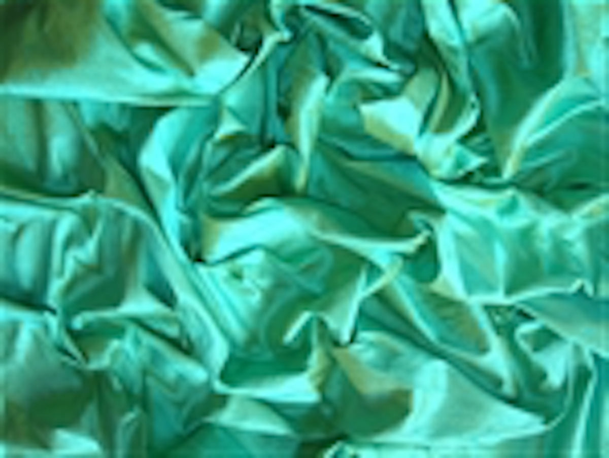 Silk Dupioni - Hand Made - Sea Glass