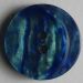 Crescent Blue Moon Button - 18mm/ 3/4" - Midnight