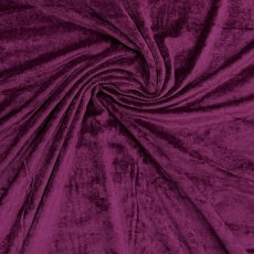 Organic Cotton/Bamboo Knit Velour - Bright Beaujolais
