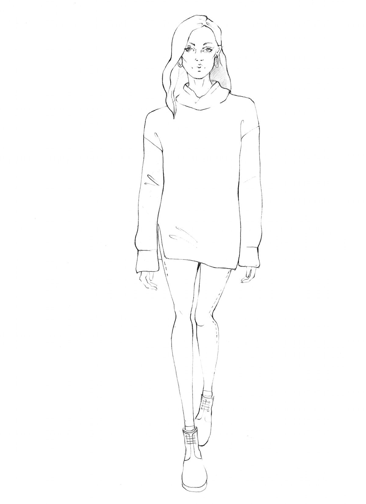 Boyfriend Sweater Pattern - HARD COPY OR DIGITAL DOWNLOAD