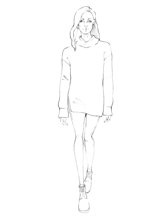 Boyfriend Sweater Pattern  - HARD COPY OR DIGITAL DOWNLOAD