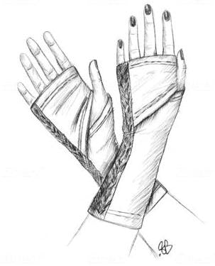 Kimono Wrap Hand Warmers Pattern - HARD COPY OR DIGITAL DOWNLOAD