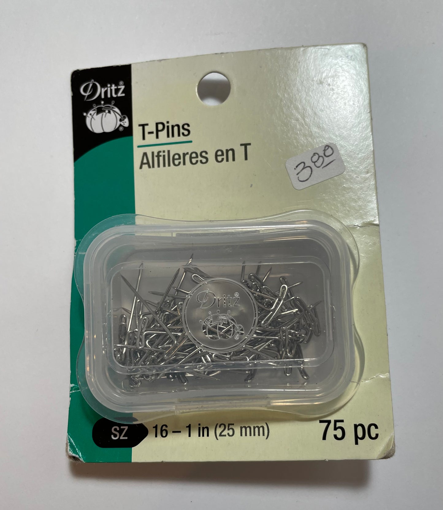 T pins 25mm 75-piece