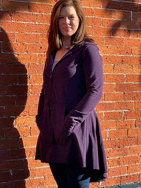 Swing Back Hoodie - Hard Copy Pattern, Digital Download Pattern, Complete Kit