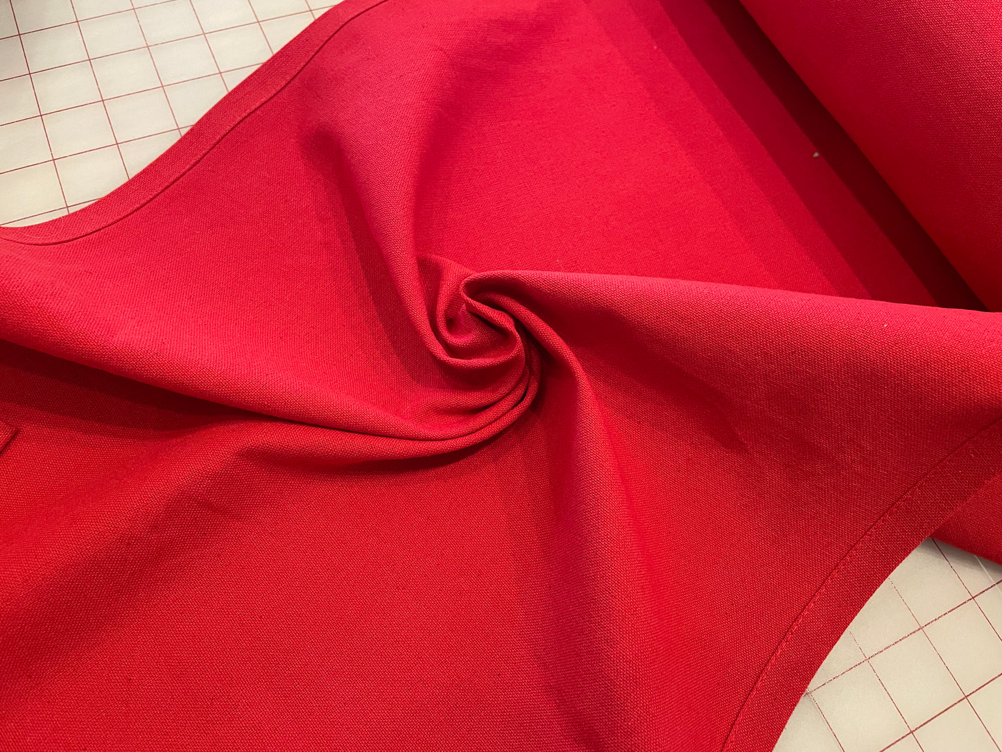 100% Cotton Toweling - True Red