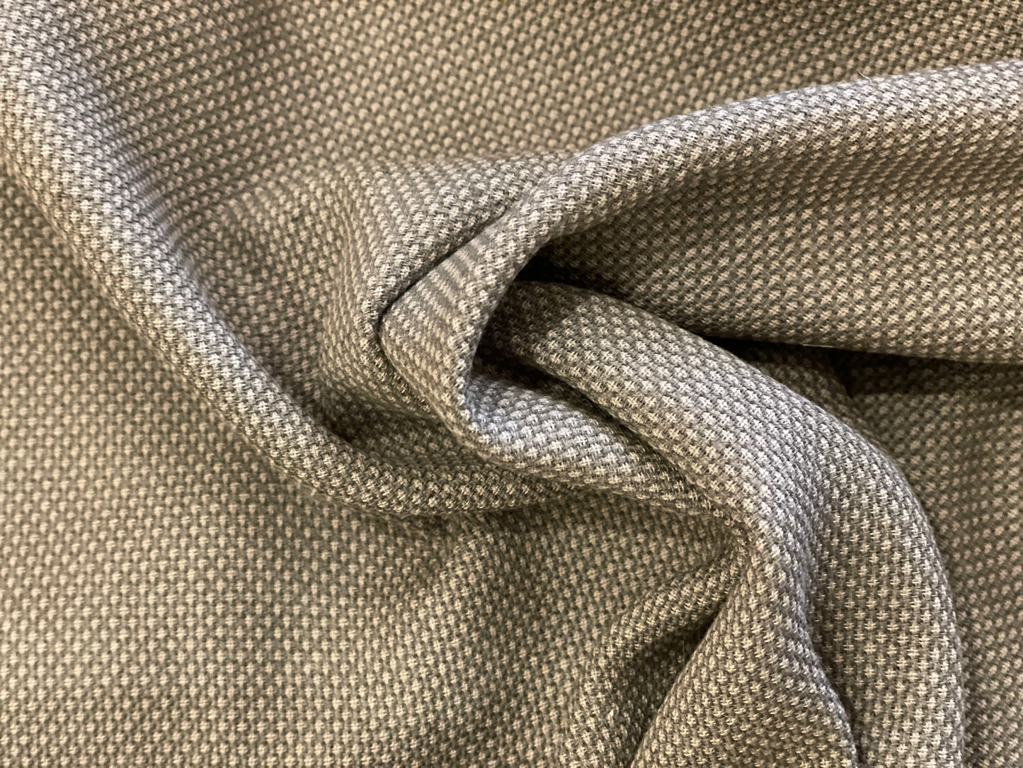 Taupe & Tan Seed Stitch - Yarn-Dyed Dobby Weave - 100% Cotton