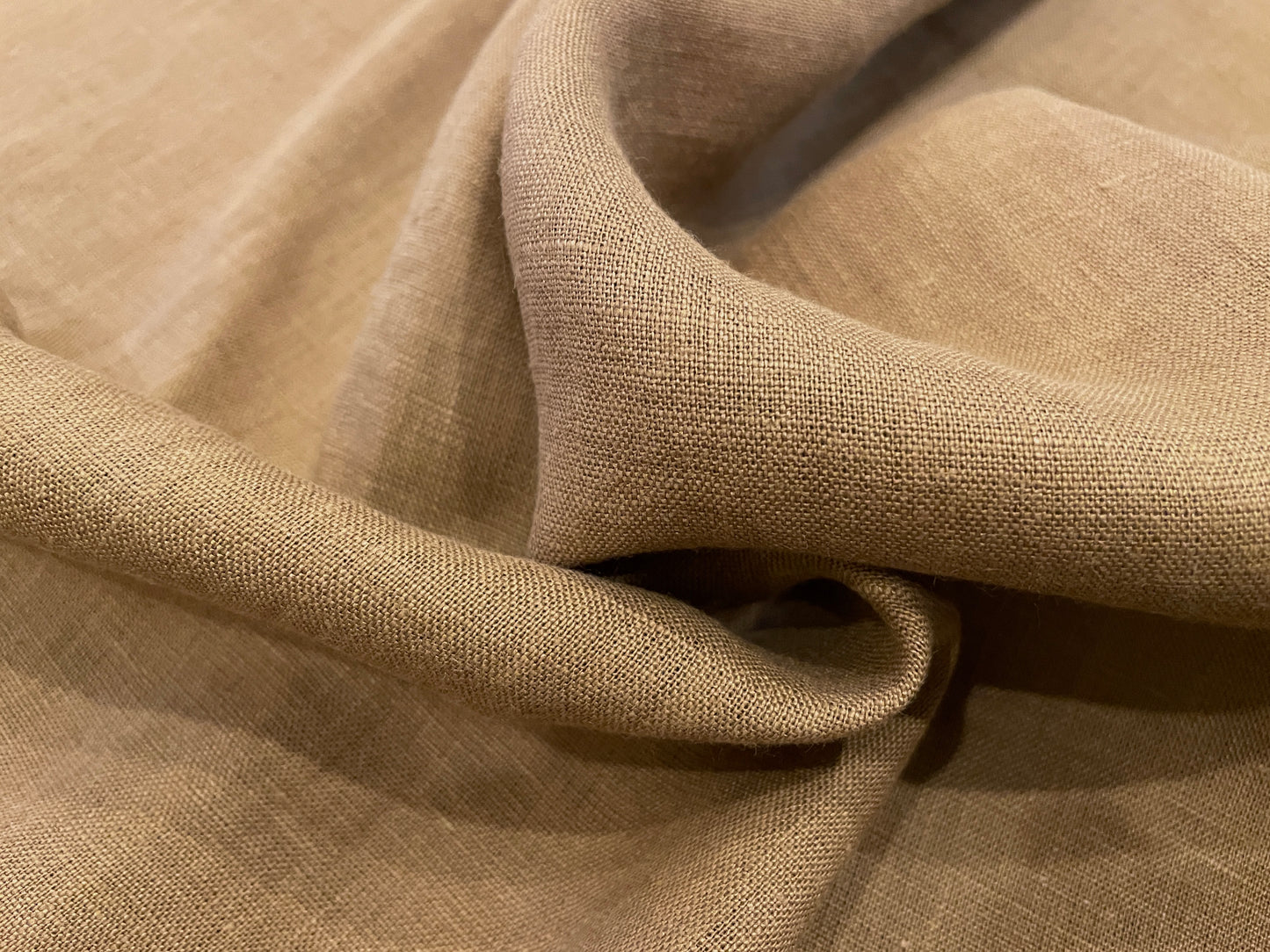100% Linen - Soft Wash Finish - 5.3oz - Hazelnut
