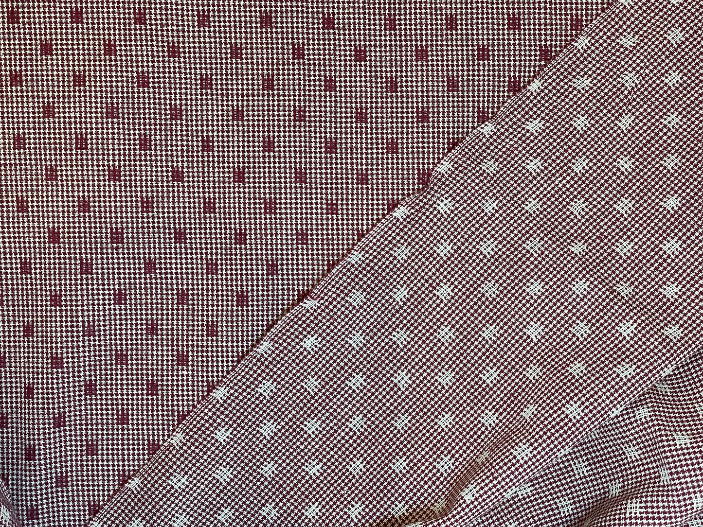 Garnet Dobby Weave - Yarn-Dyed - 100% Cotton