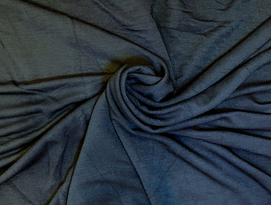 Bamboo/Organic Cotton/Lycra French Terry - Mallard Blue