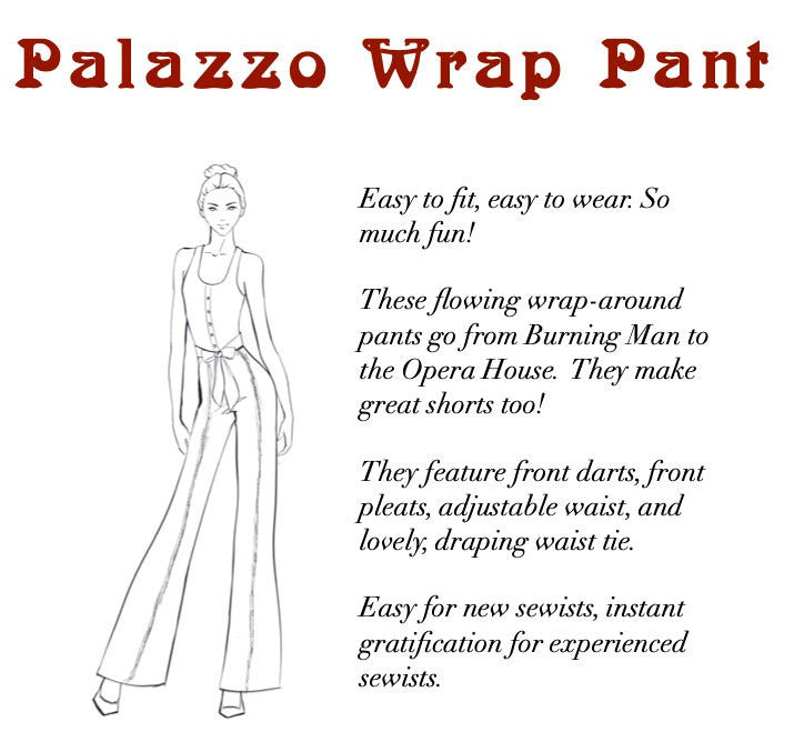 Palazzo Wrap Pant Pattern – Eureka Fabrics