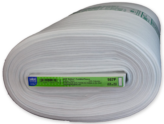 Callie Del Fusible Fleece - White