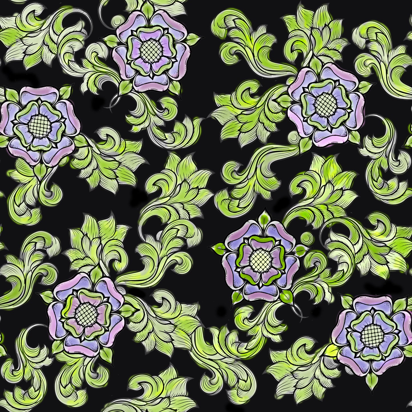 Tudor Rose Exclusive Print - Ecru