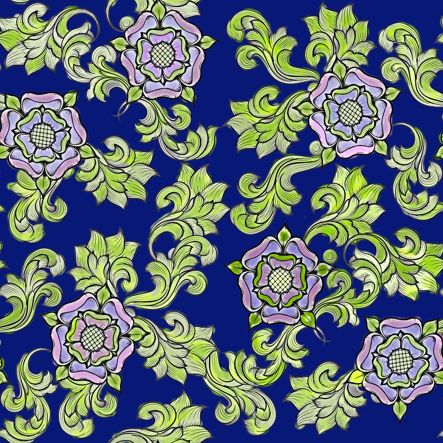 Tudor Rose Exclusive Print - Ecru