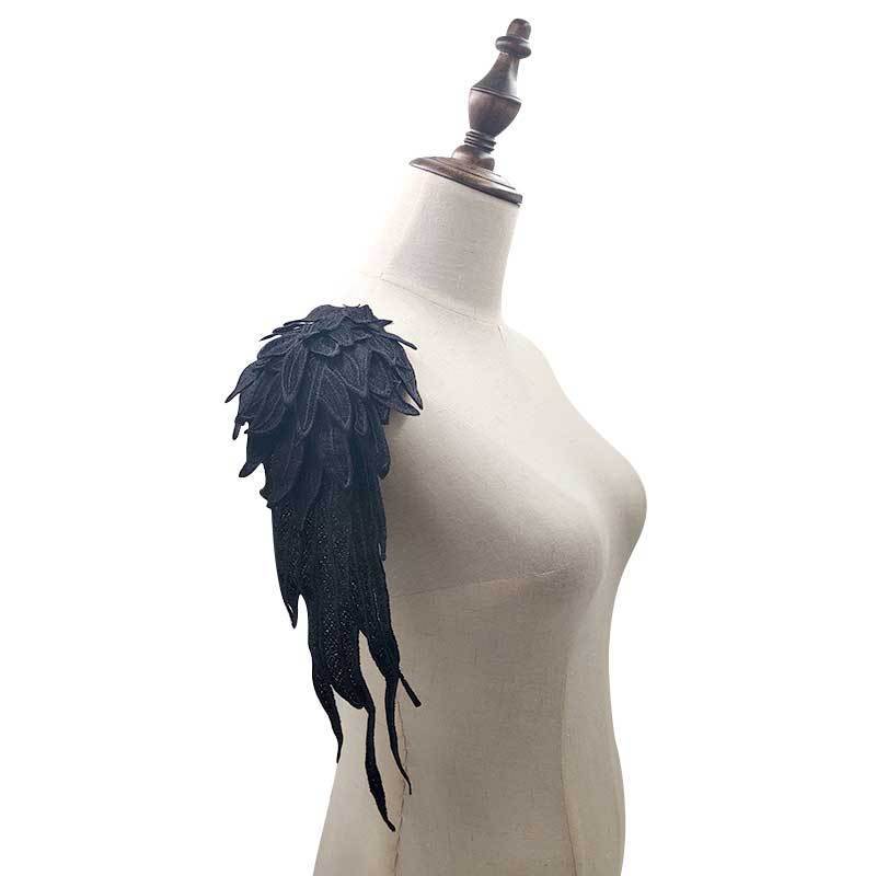 Lace Wings for Your Top, Dress, Jacket, or Sweater - Black or White