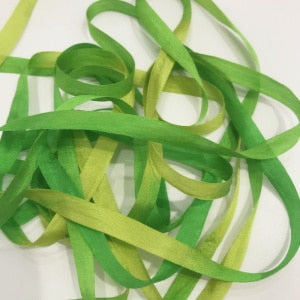 Pure Silk 1/4" Ribbon - New Grass