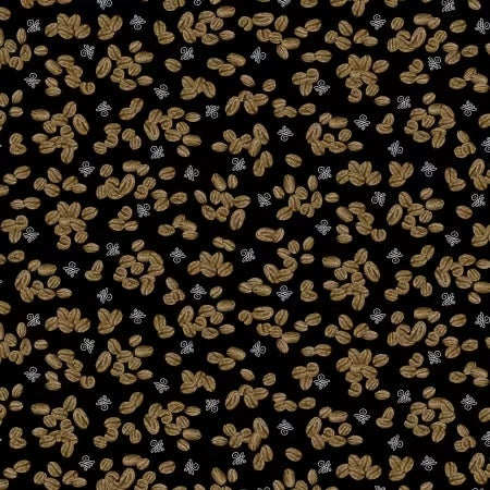 100% Cotton - Quilting Weight - Coffee Break Beans