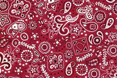100% Cotton Flannel - Roseannadana Bandana
