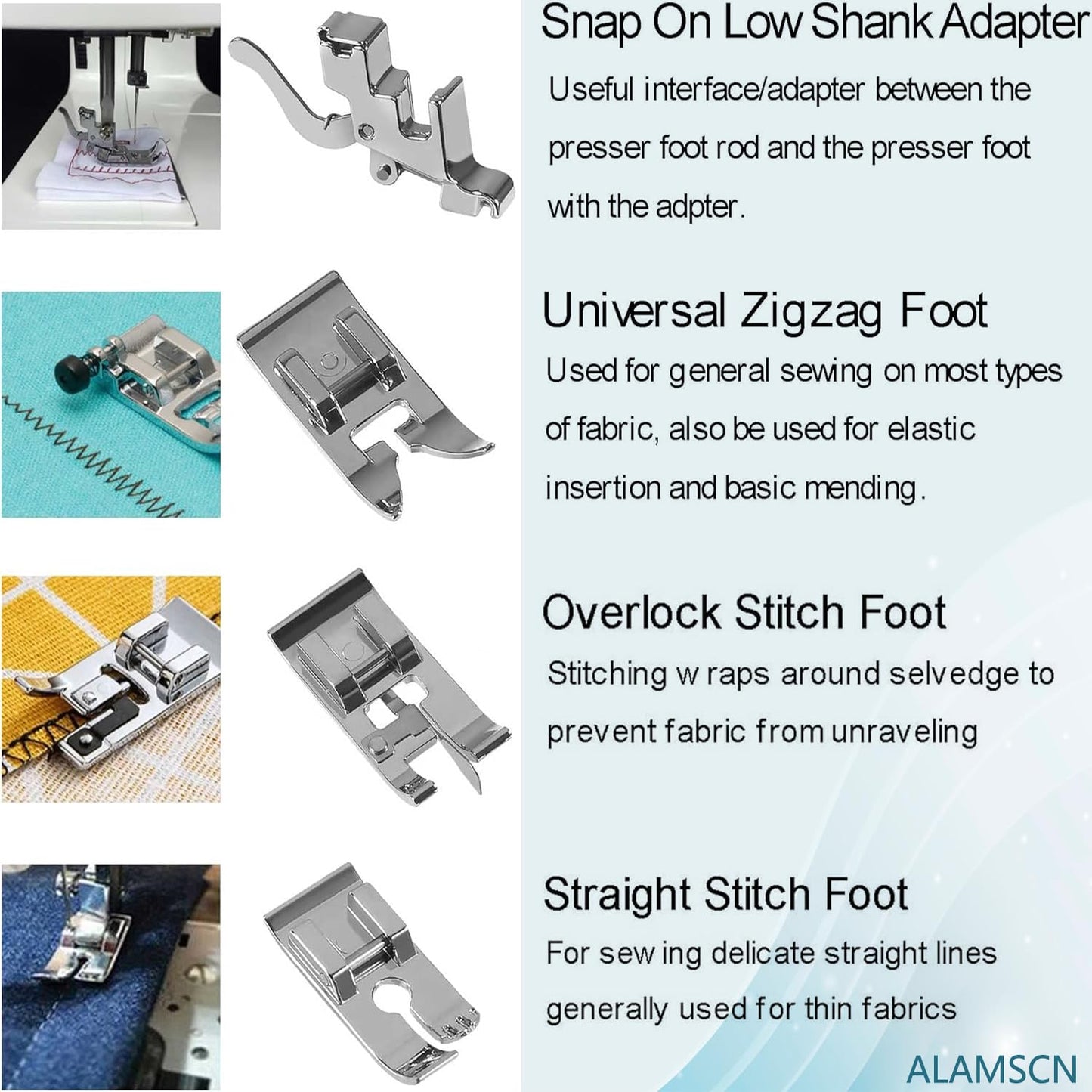 All The Presser Feet You Will Ever Need - Low Shank